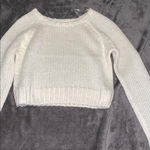 ivory cropped sweater